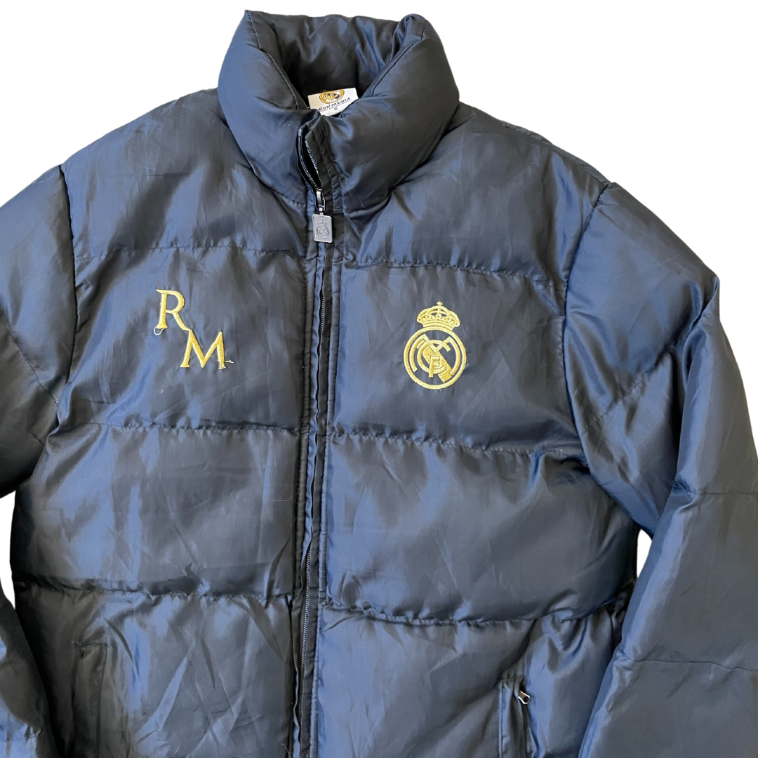 Size Small Real Madrid Black Puffer Coat
