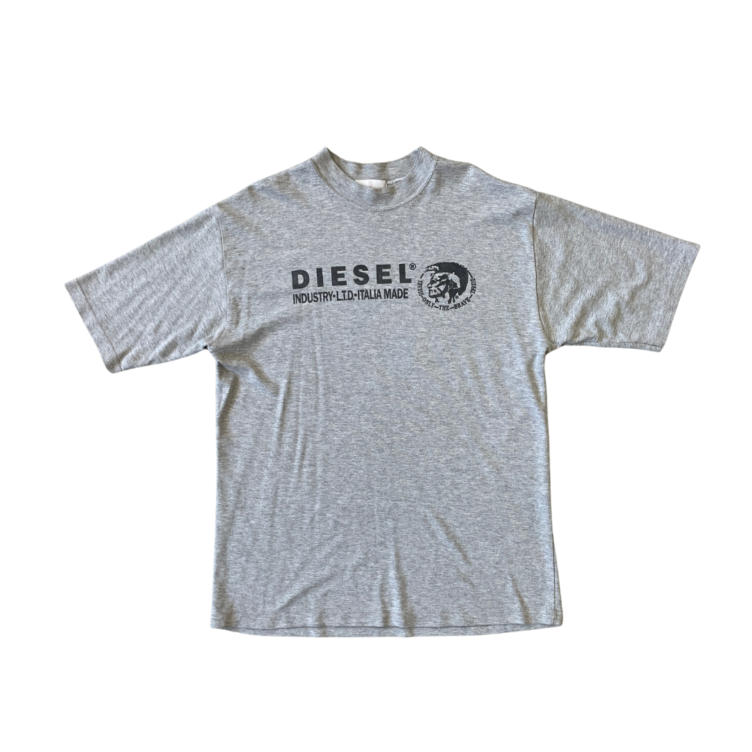 Size Medium Diesel Grey Graphic T-Shirt