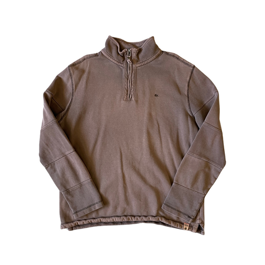 Size Large North Coast 1/4 Zip Brown Sweatshirt