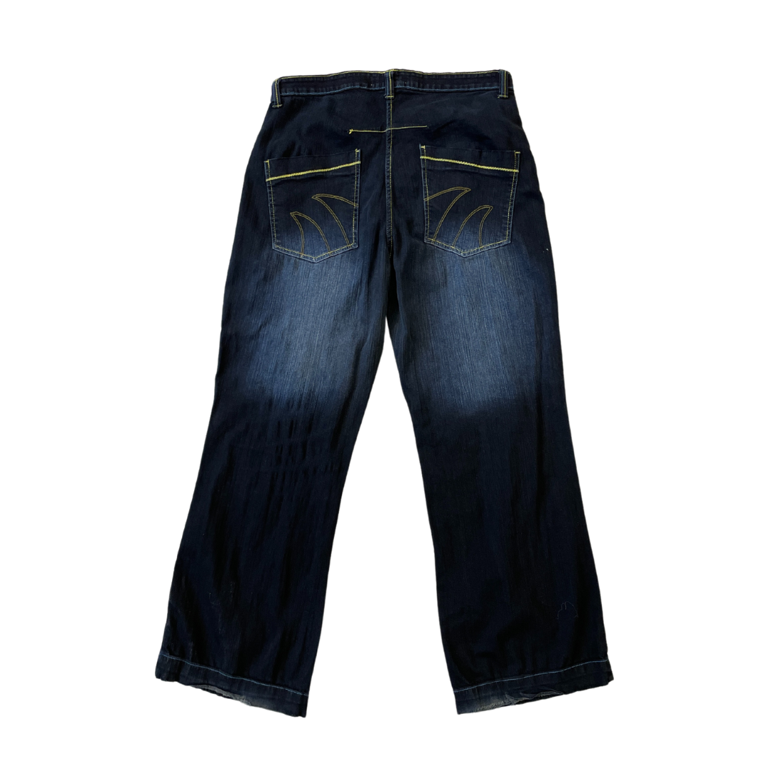 38W 33L Fusion Jeans Y2K Navy Jeans