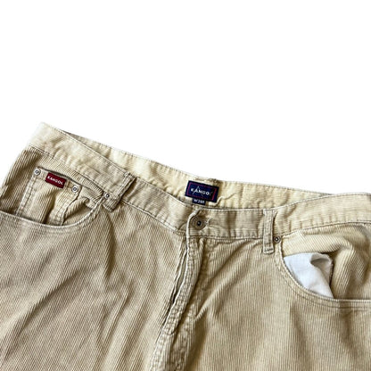 38W 32L Kangol Beige Corduroy Trousers