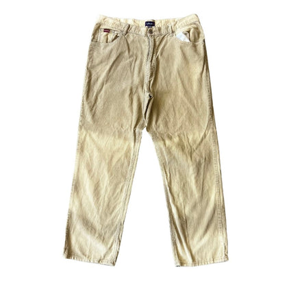 38W 32L Kangol Beige Corduroy Trousers