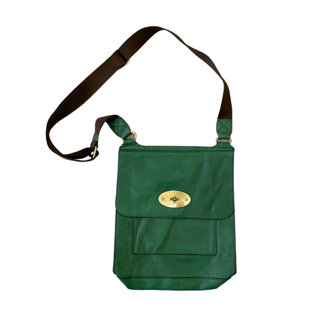Unisex Green Shoulder Bag