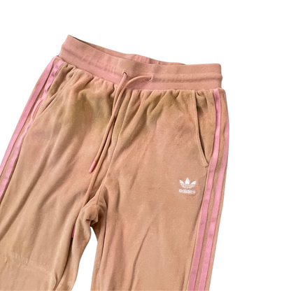 Women's Size 8 Small Adidas Pink Velour Bottoms