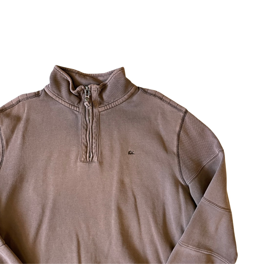 Size Large North Coast 1/4 Zip Brown Sweatshirt