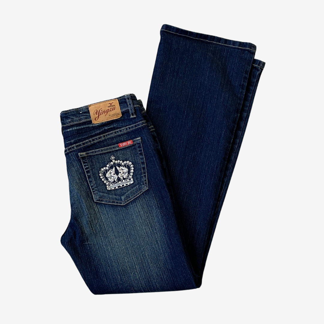32W 31L Ying Zu Blue Y2K Denim Jeans