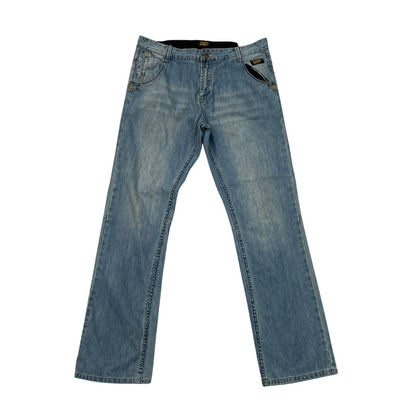 34W 33L Pevani Blue Denim Jeans
