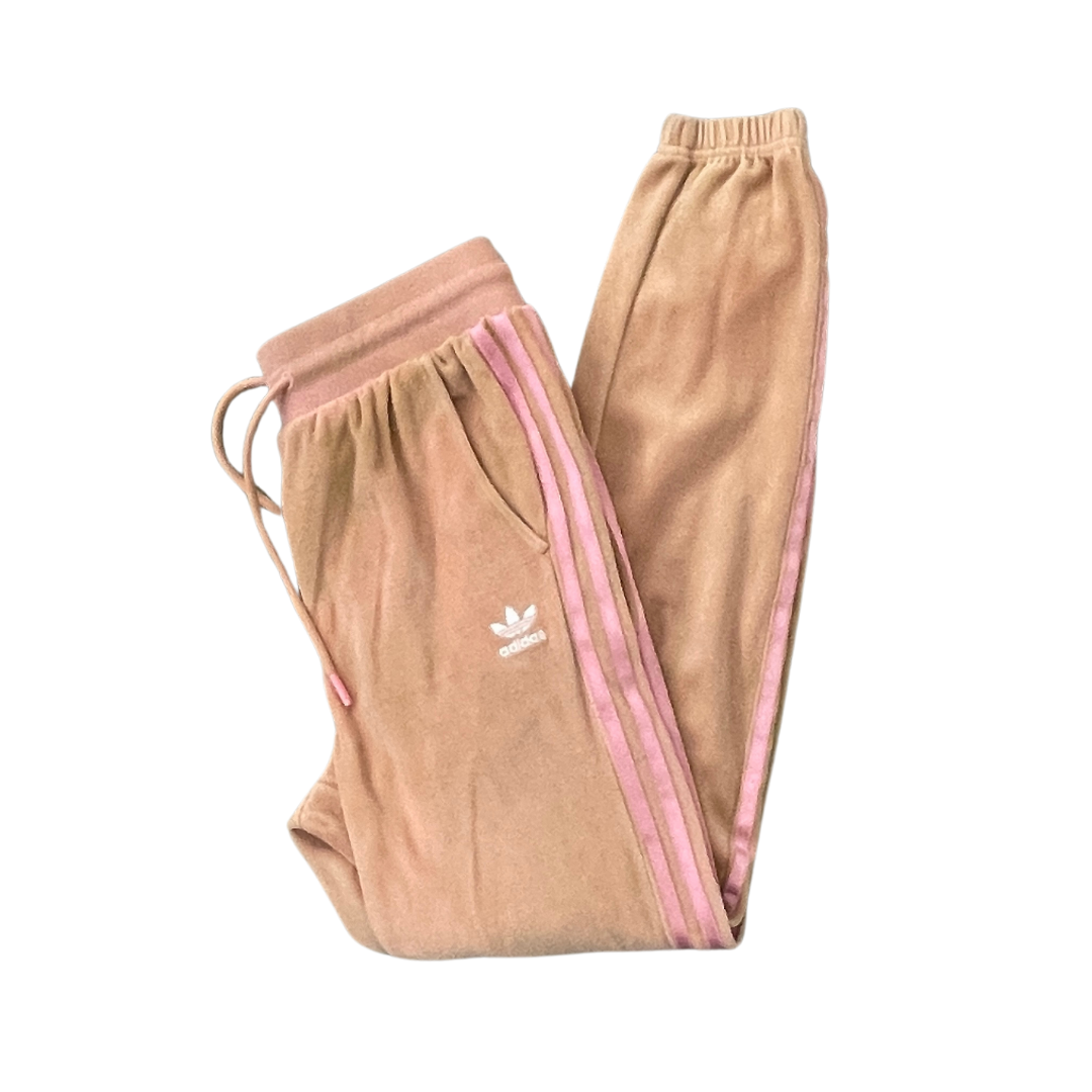 Women's Size 8 Small Adidas Pink Velour Bottoms