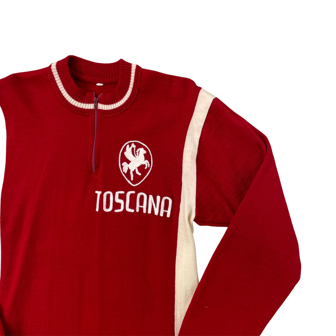 Size XS Toscana 1/4 Zip Red Jumper