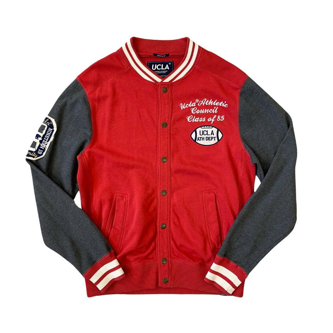 Size Large UCLA Red/Grey Jersey Jacket