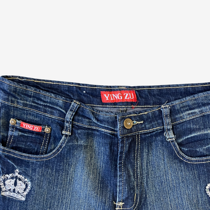 32W 31L Ying Zu Blue Y2K Denim Jeans