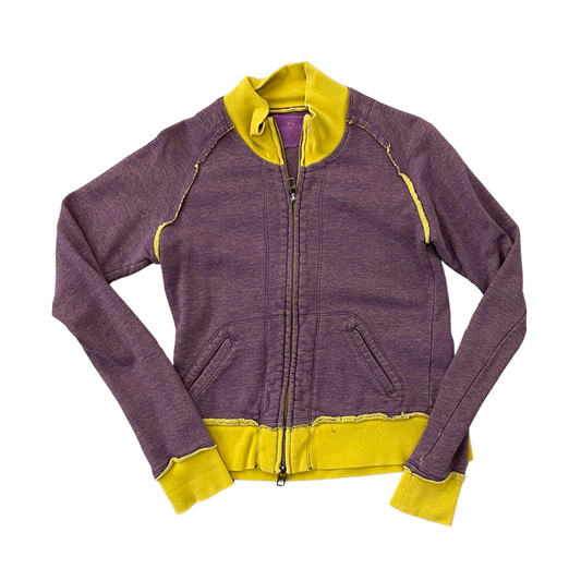 Women's Small Purple Zip-Up Sweatshirt