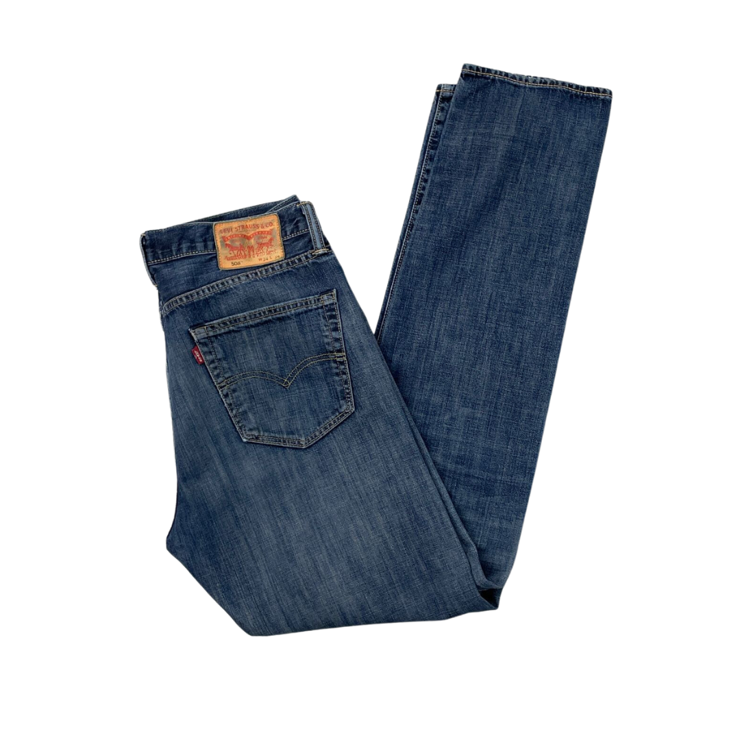 34W 34L Levi's 508 Blue Denim Jeans