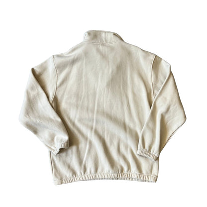 Size Large Cityscape Cream 1/4 Zip Sweatshirt