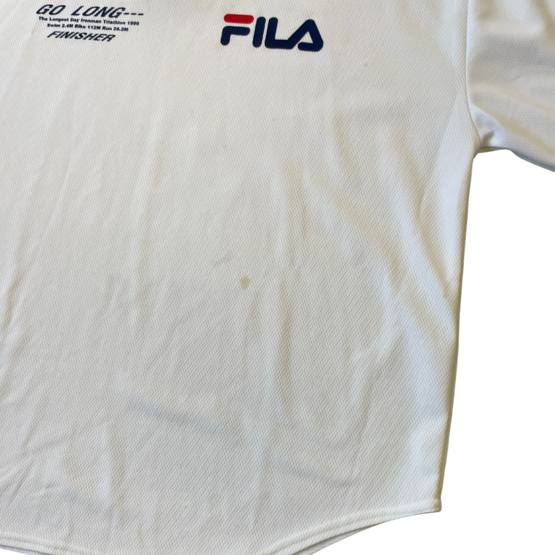 Size Large Vintage Fila Cream Football Shirt