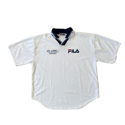 Size Large Vintage Fila Cream Football Shirt