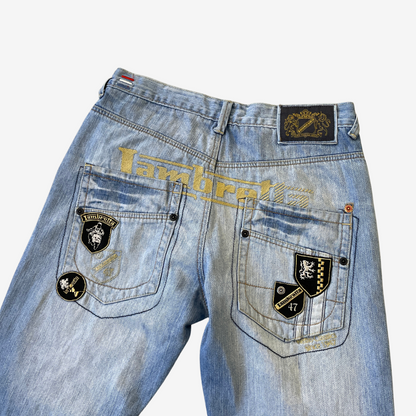 32W 30L Lambretta Blue Denim Jeans