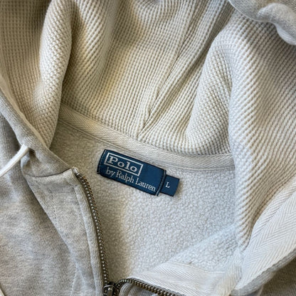 Size Large Ralph Lauren Grey Zip-Up Hoodie