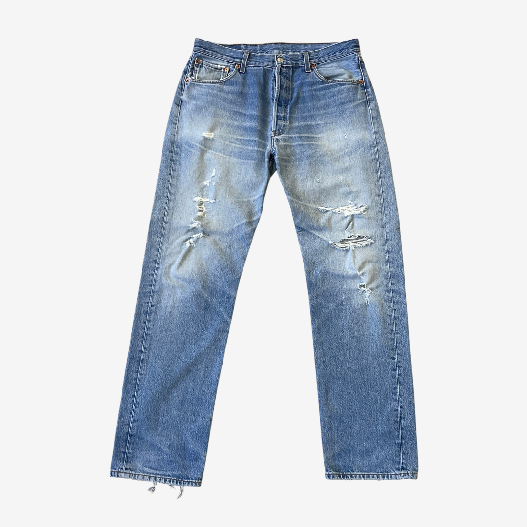 36W 34L Levi's 501 Blue Denim Jeans