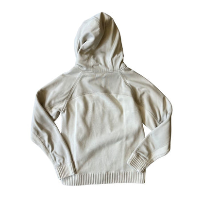 Size Medium Schott Cream ZIp Up Knit Hoodie