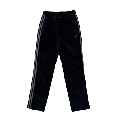 Women's Small 28W 30L Adidas Black Corduroy Trousers