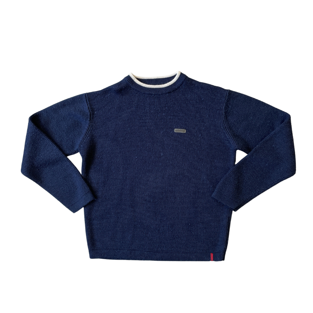 Size Large Firetrap Navy Jumper