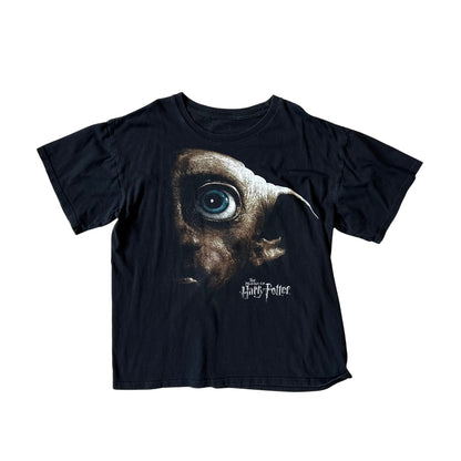 Size Large Dobby Harry Potter Black T-Shirt