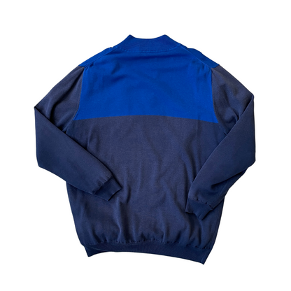 Size 2XL Blue 1/4 Zip Jumper