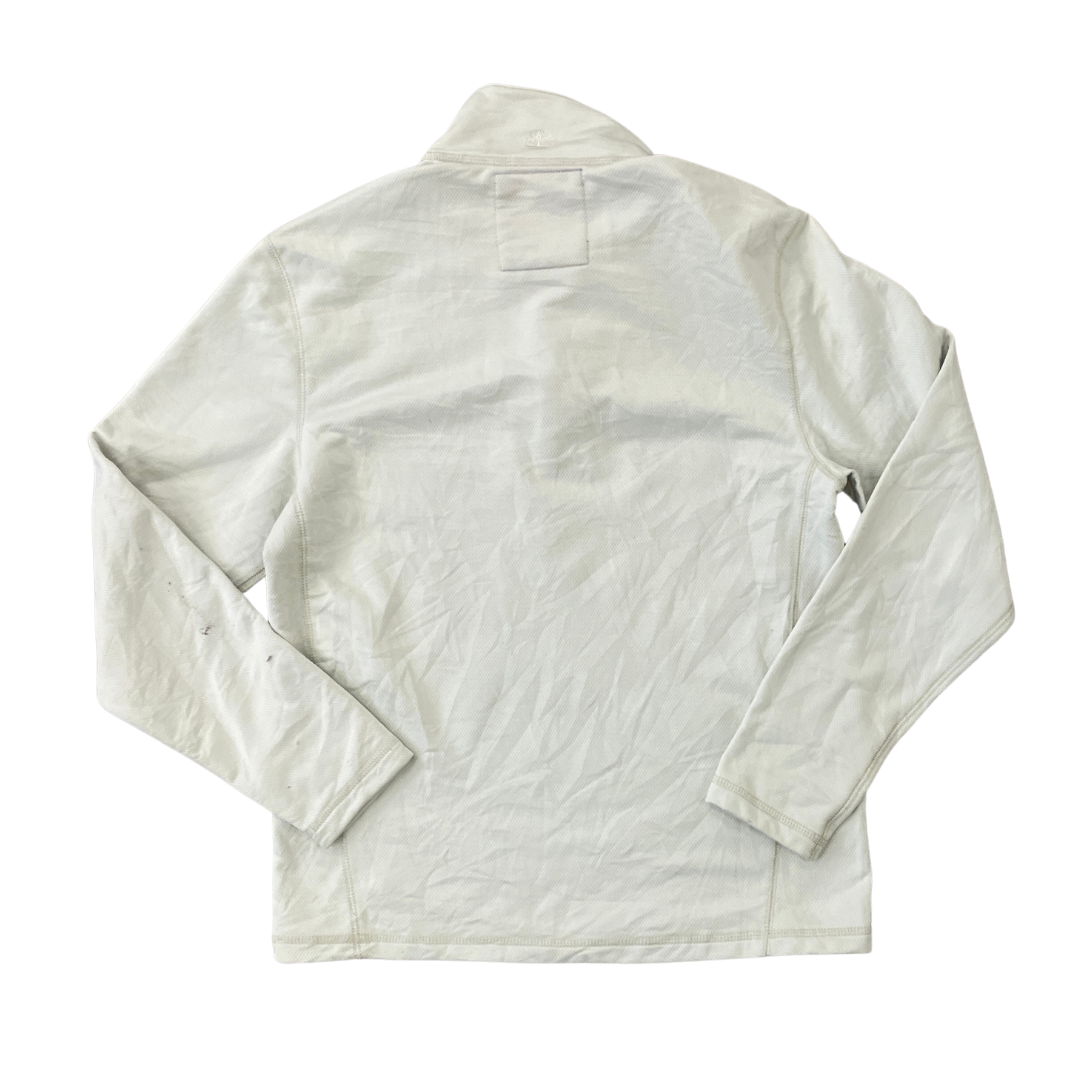 Size Medium Timberland 1/4 Zip Cream Sport Sweatshirt