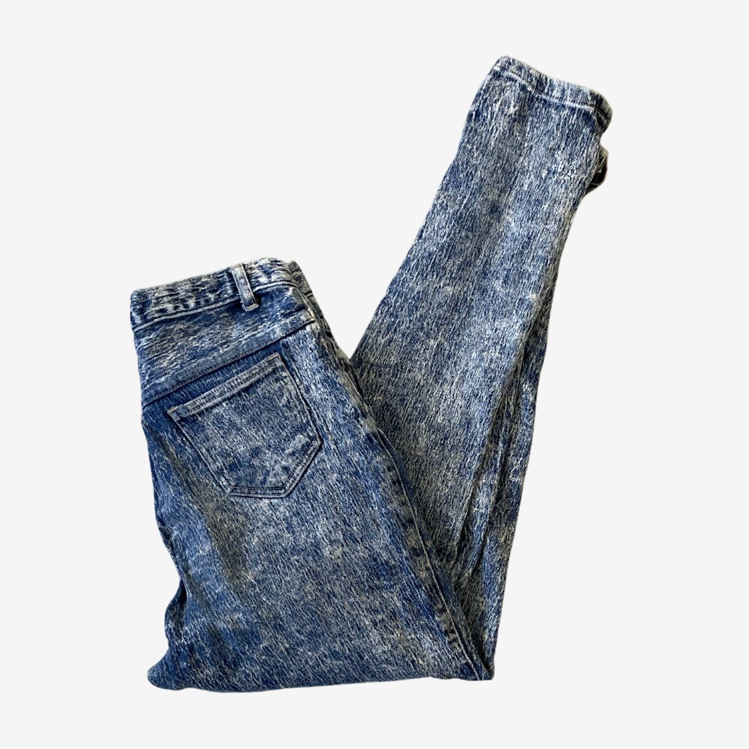 30W 30L Acid Wash Blue Denim Jeans