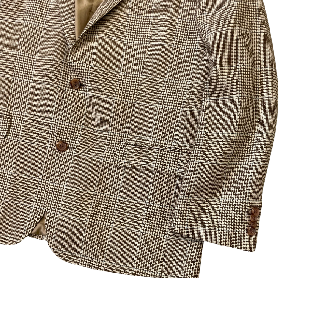 Size Medium Ralph Lauren Beige Dogtooth Jacket