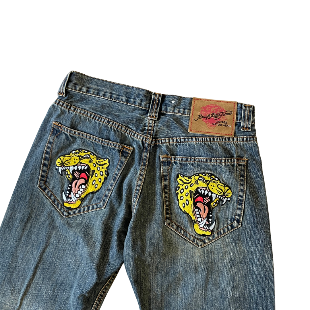 32W 32L Rough Rider Blue Denim JEans gullygarms