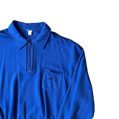 Size XXL Blue 1/4 Zip Sweatshirt