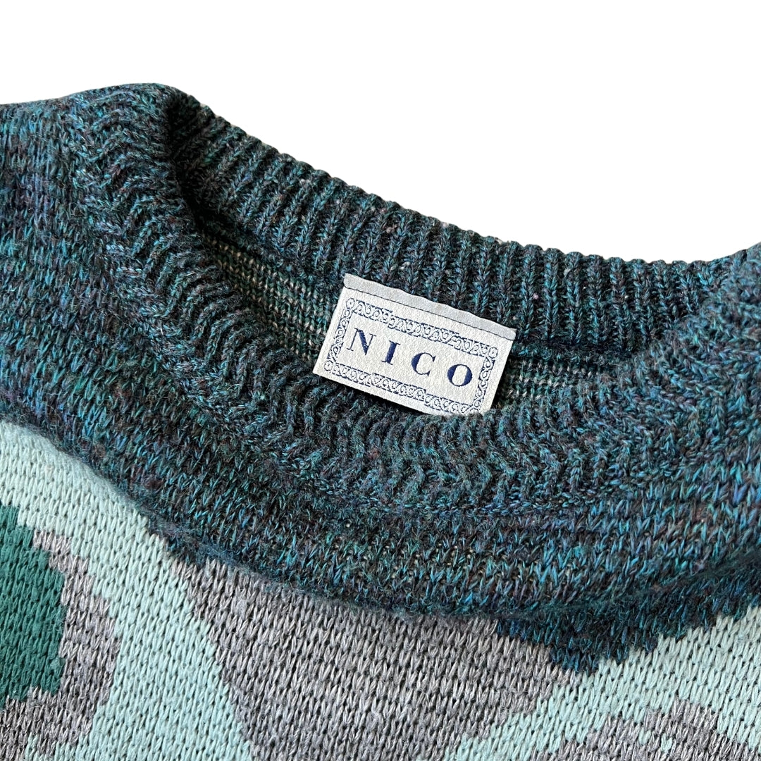 Size Large Nico Green Golf Knit