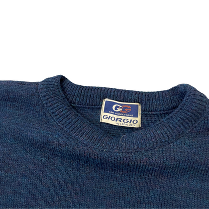 Size XL Giorgio Navy Knit Jumper