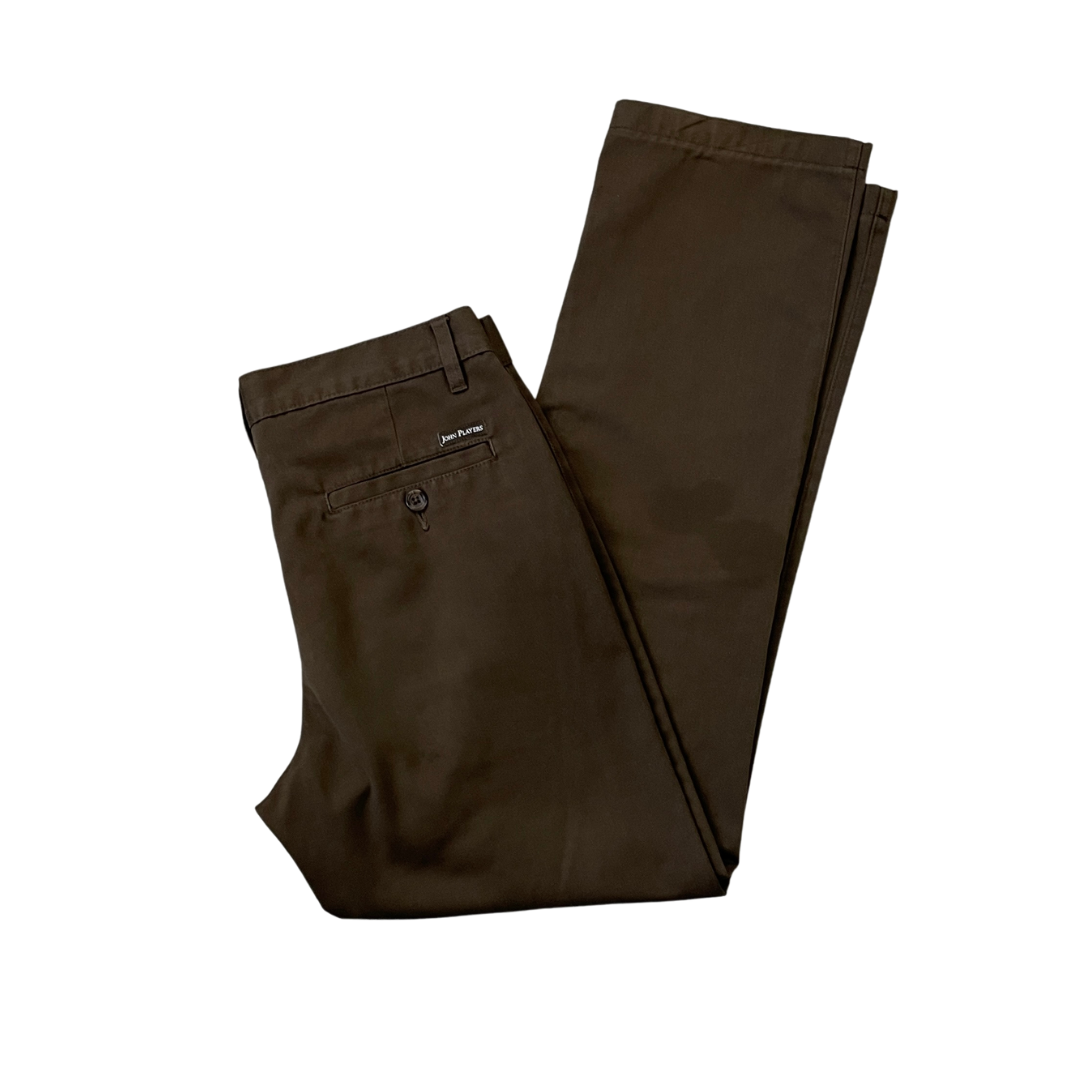 30W 30L John Players Brown Trousers