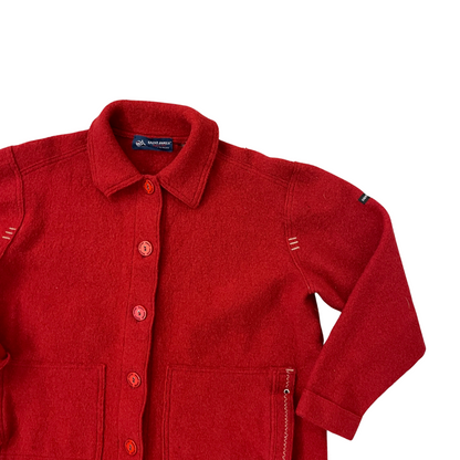 Size Large Button Up Red Cardigan