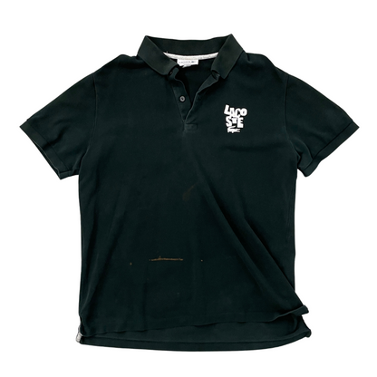 Size Medium Lacoste Black Regular Fit Polo